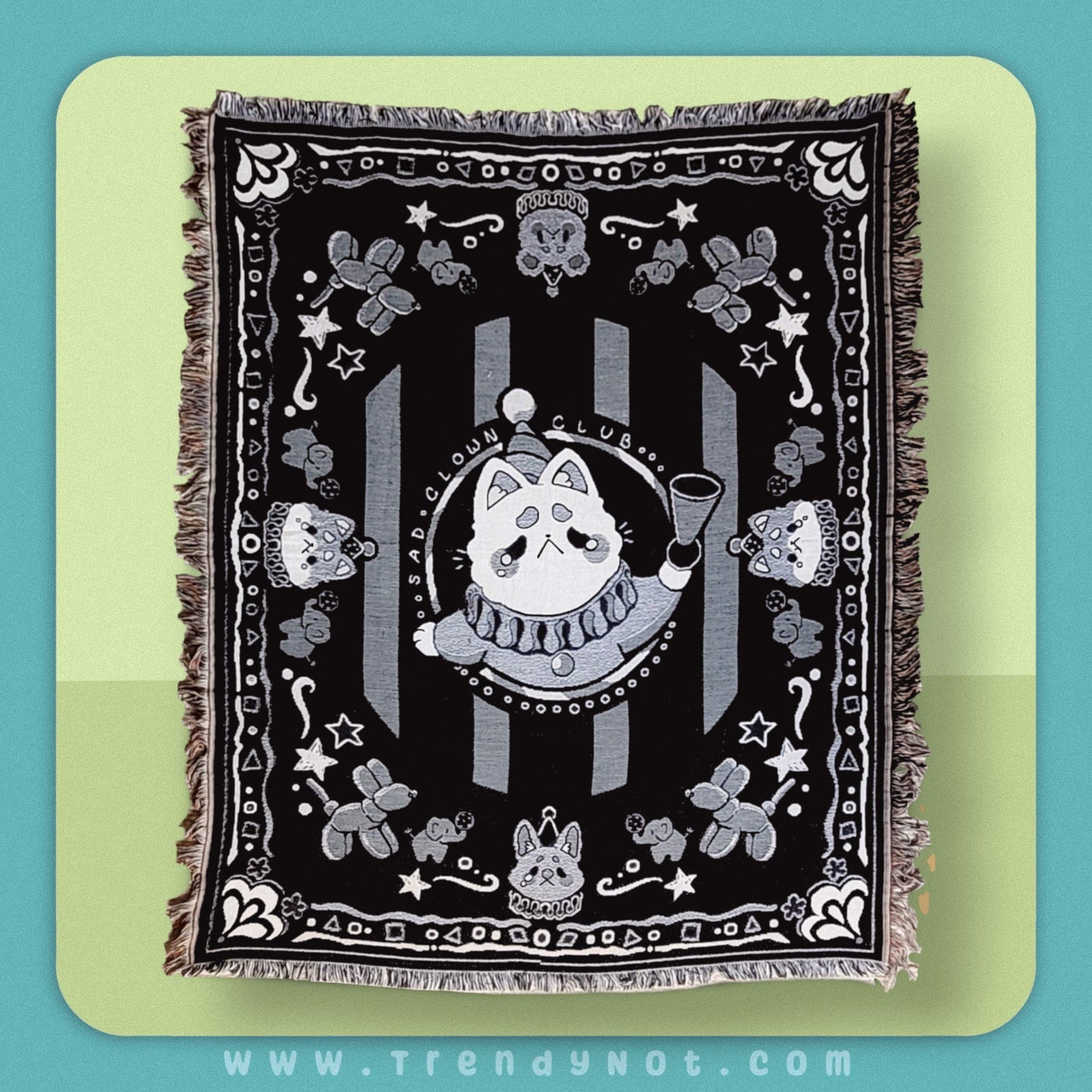 Knit Blanket - Sad Clown Club