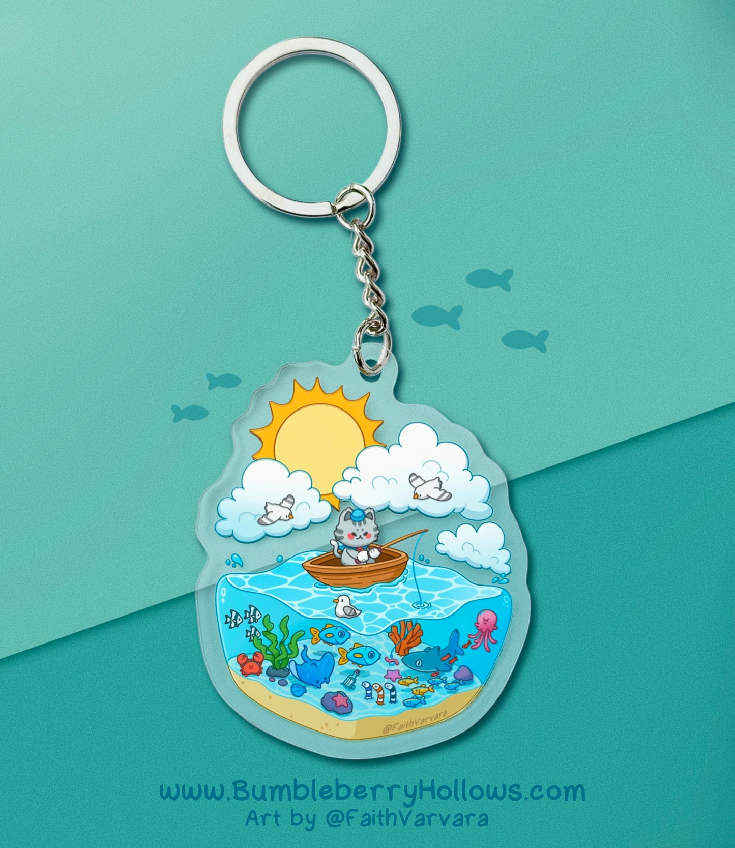 Keychain - Captain Claws on the Lake