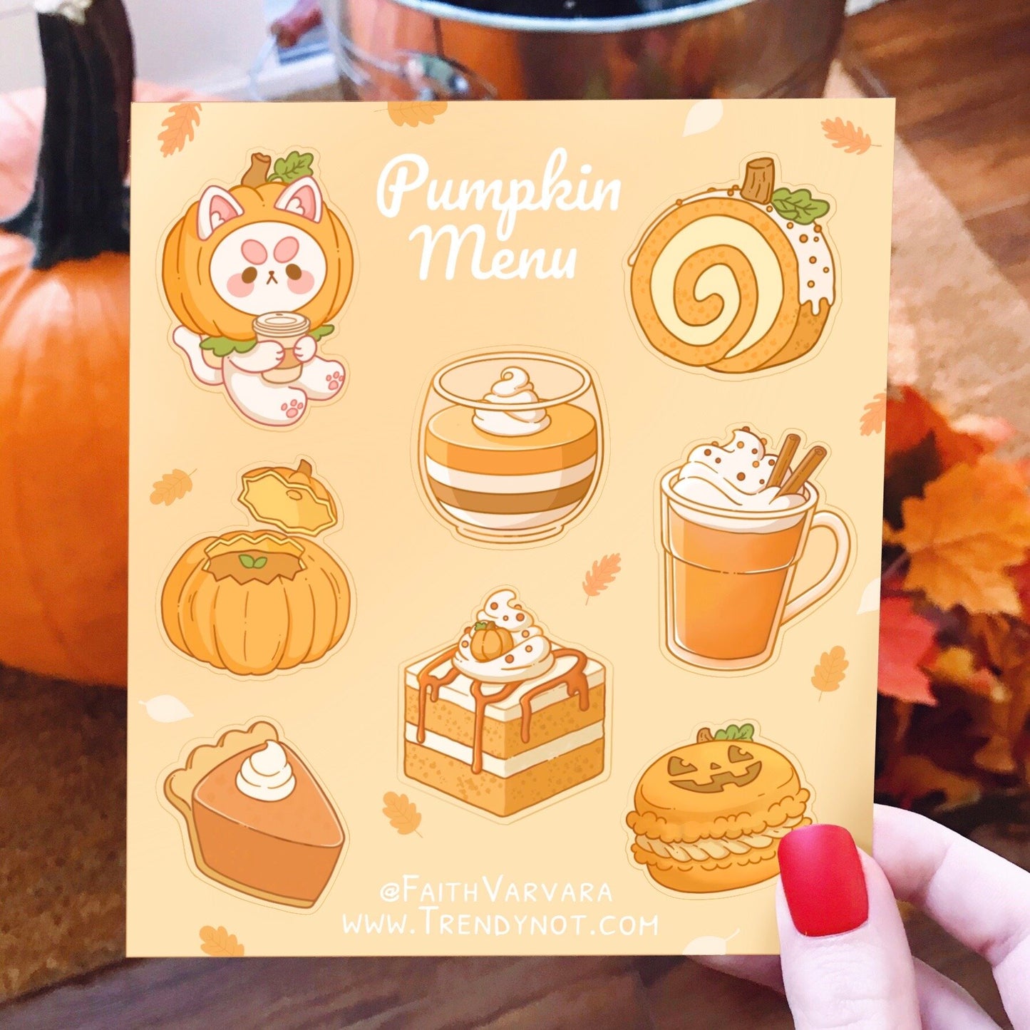 Sale / Sticker Sheet - Pumpkin Menu