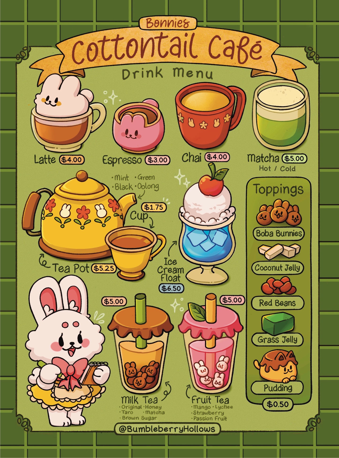Art Print - Cottontail Cafe