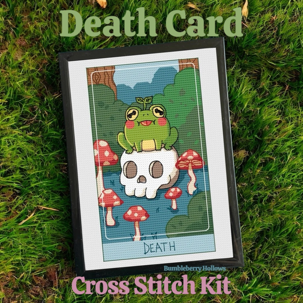 Cross Stich DIY Kit "Counted" Death Card