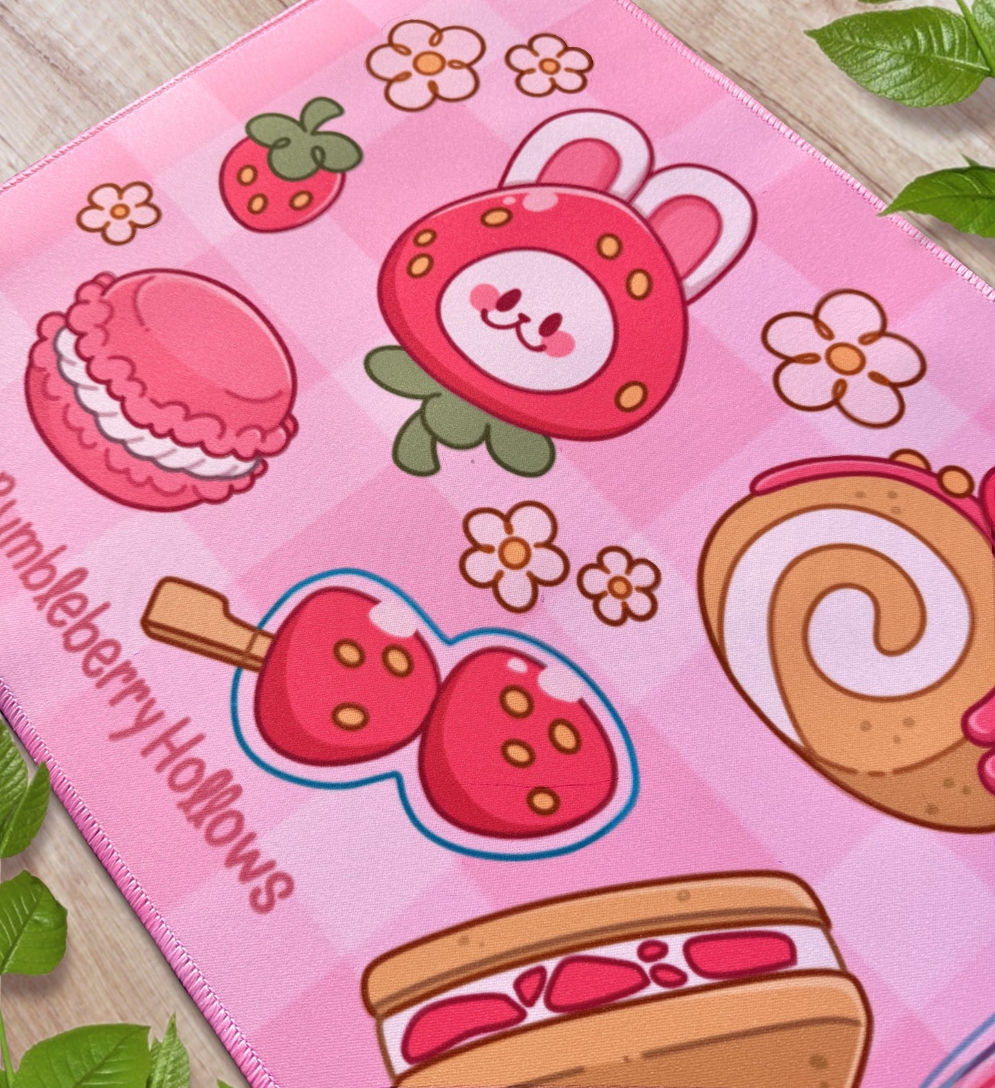 Desk Mat - Bonnies Strawberry Treats