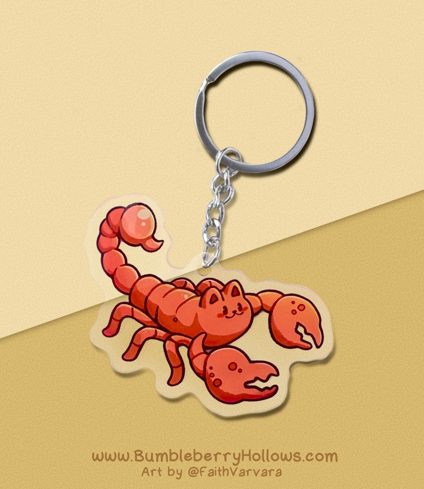 Keychain - Scorpion Cat