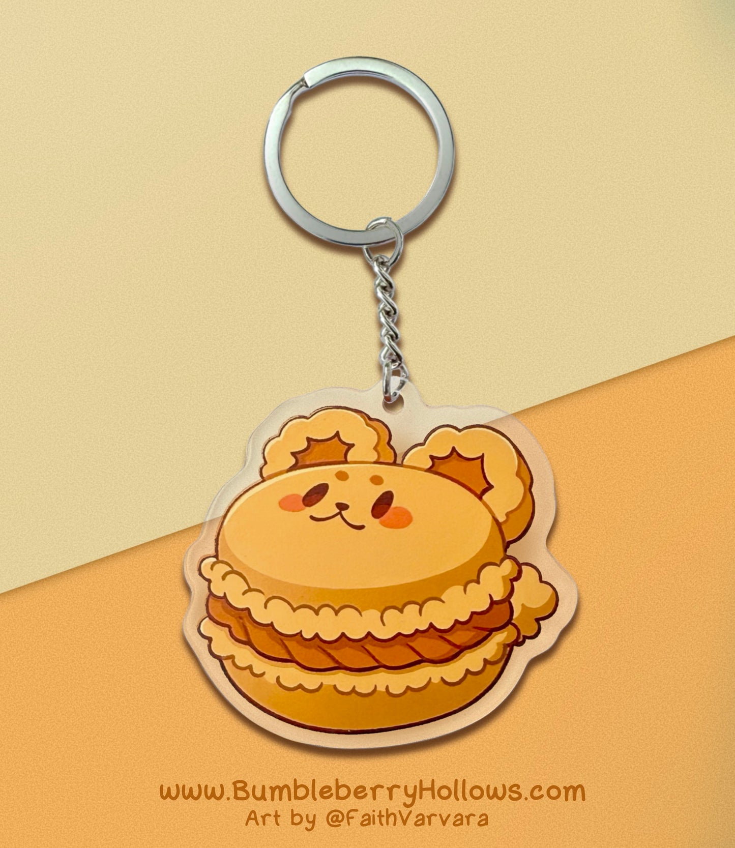 Keychain - Boris Chocolate Macaroon