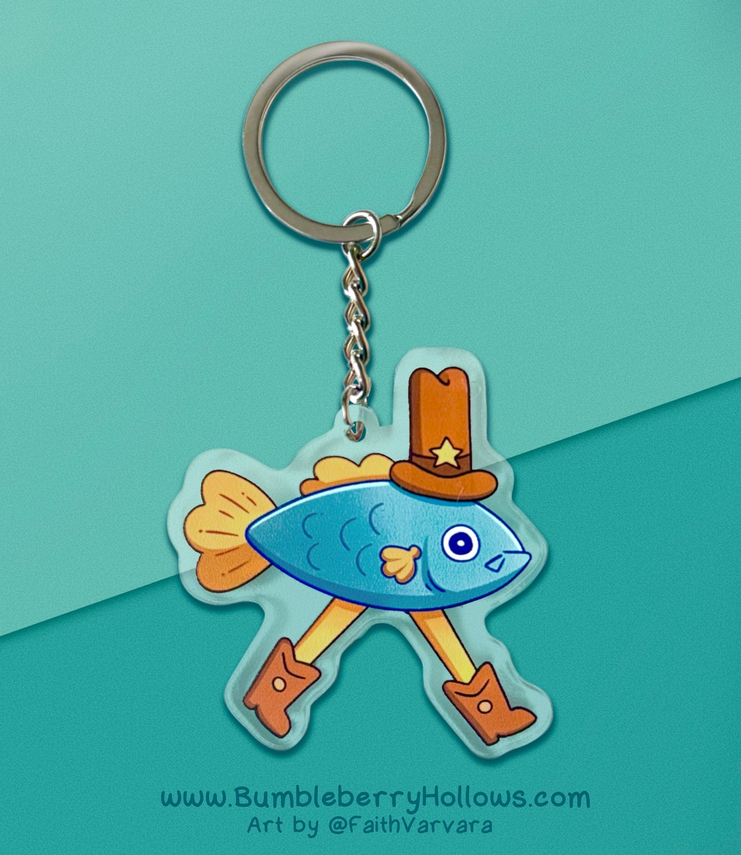 Keychain - Cowboy Fish
