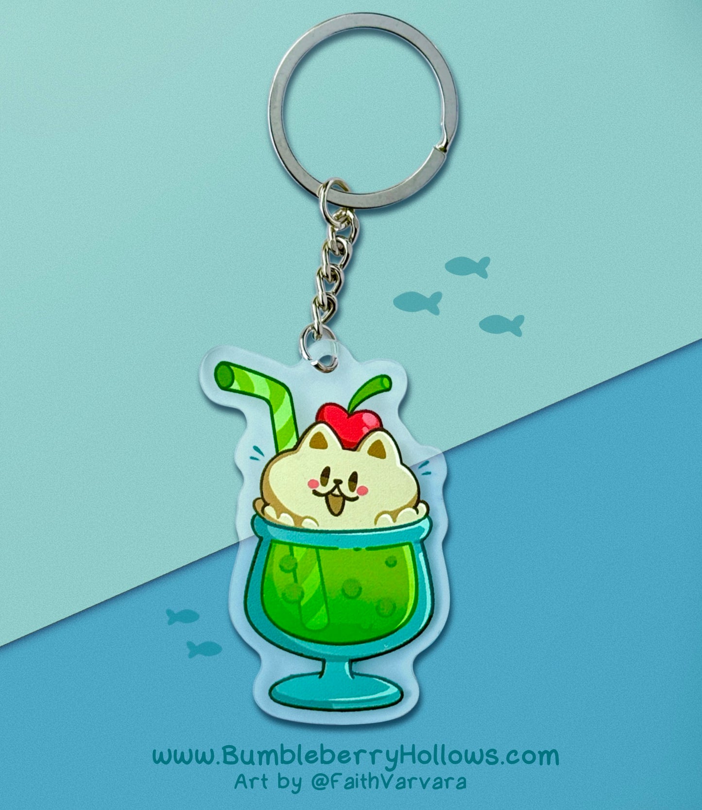 Keychain - Melon Ice Cream Soda