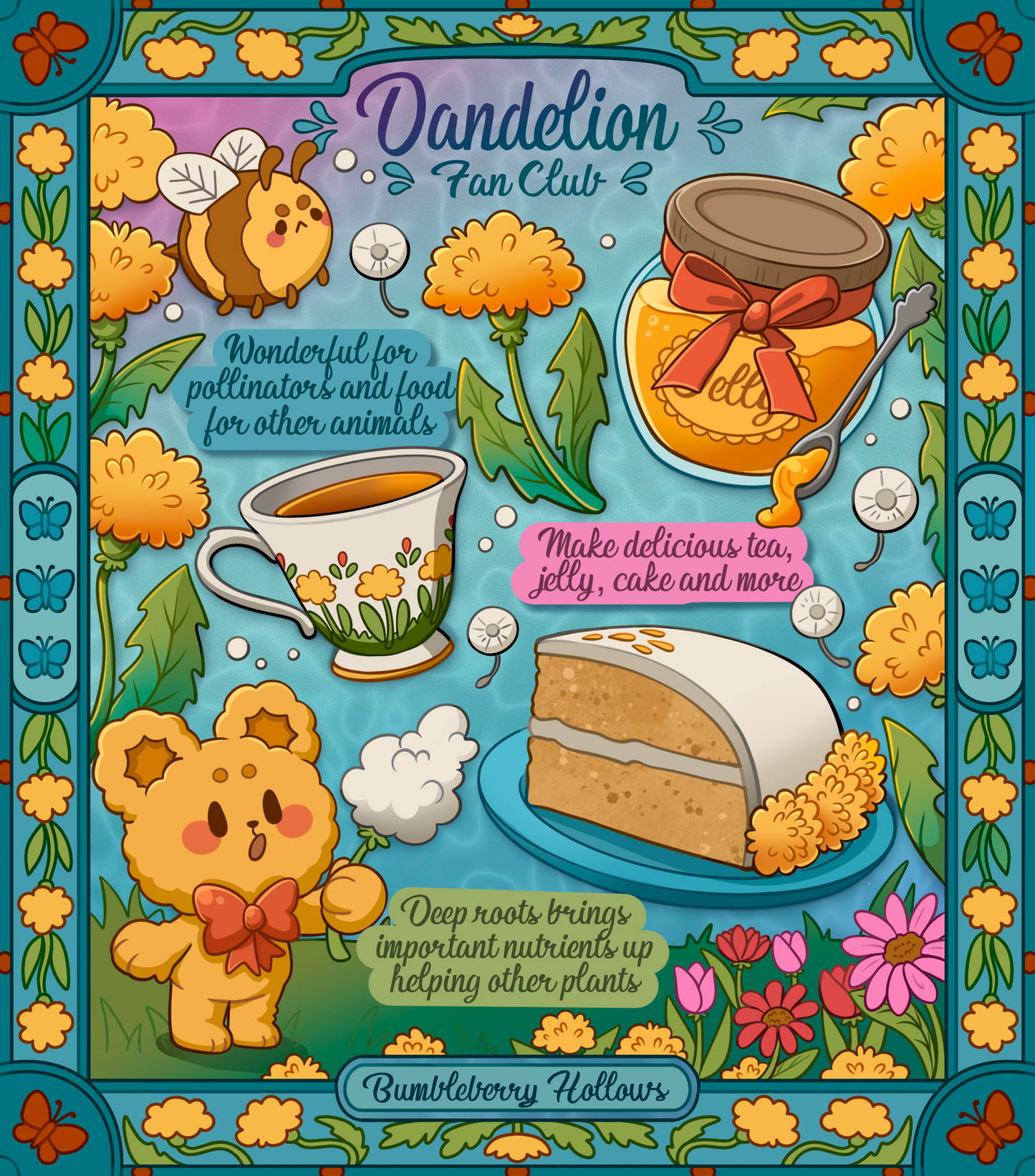 Art Print - Dandelion Tea Club